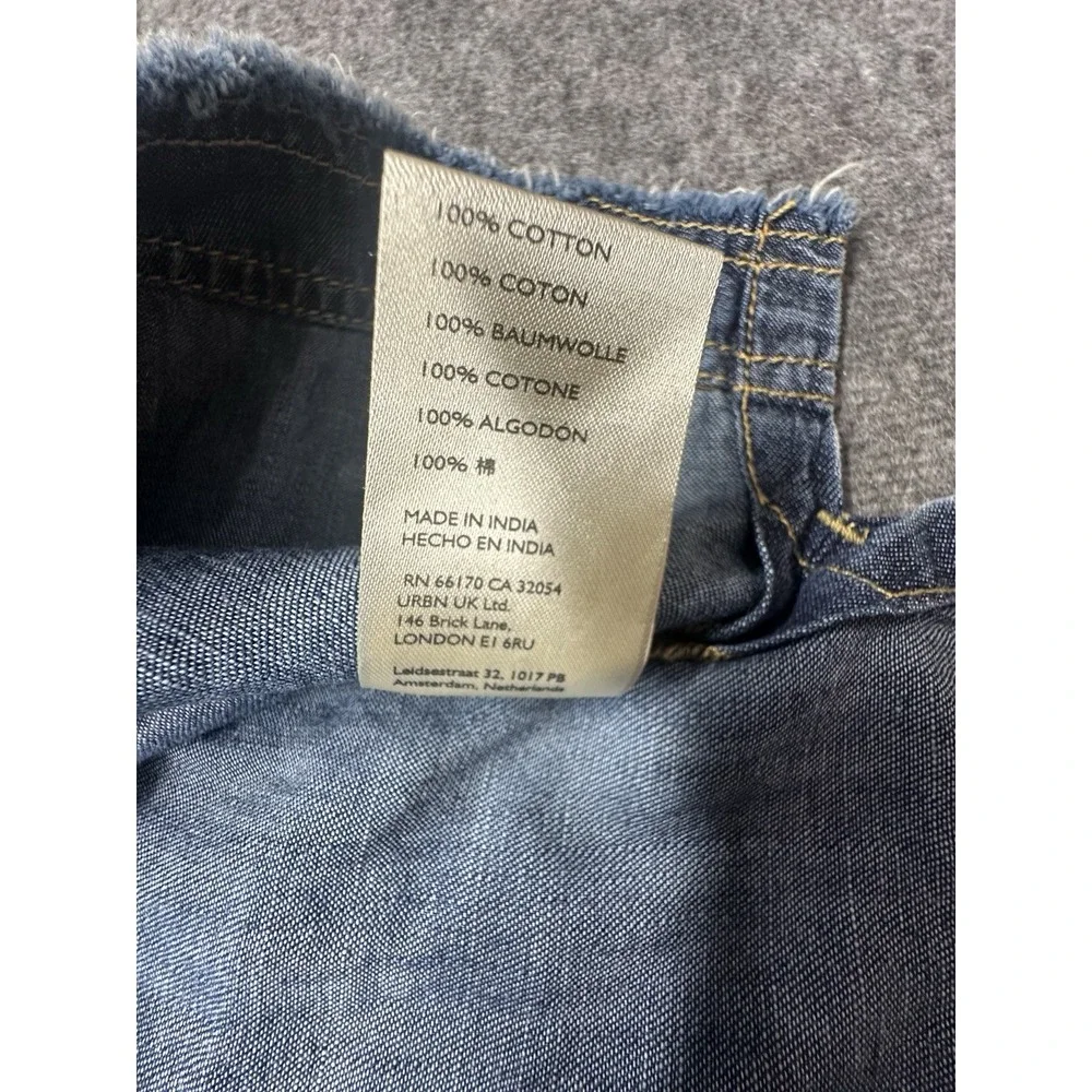 Pilcro Anthropologie Women's Denim Overall Skirt Blue Jean Jumper Size‎ S NWT
